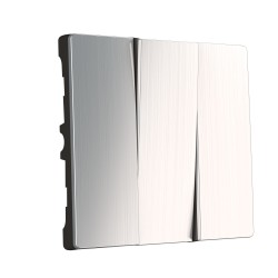 Набор клавиш для выключателя трехклавишного(глянцевый никель) W1139002