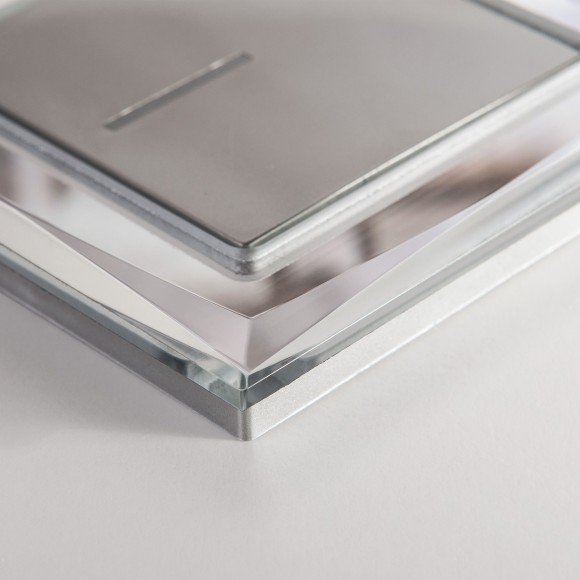 Рамка из стекла на 1 пост Diamant зеркальный W0011220 Рамка из стекла на 1 пост Diamant зеркальный W0011220