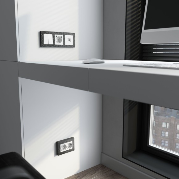 Рамка из поликарбоната на 3 поста Hammer черный W0032408 Рамка из поликарбоната на 3 поста Hammer черный W0032408