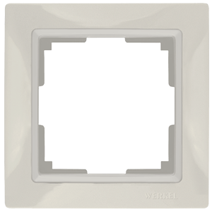 Рамка на 1 пост (слоновая кость, basic) WL03-Frame-01