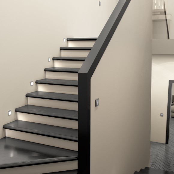 Перекрестный переключатель двухклавишный серебряный W1123008