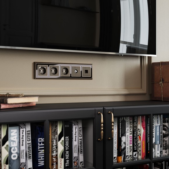 Накладка для TV розетки оконечной (бронзовый) W1193012