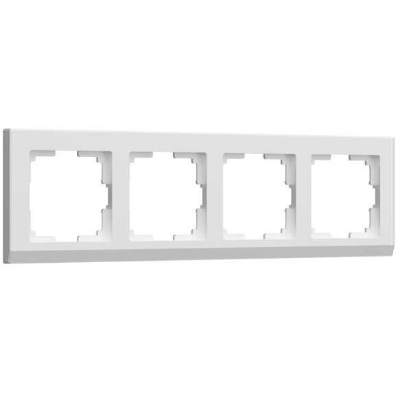 Рамка из поликарбоната на 4 поста Stark белый W0041801