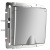W1171206/ Розетка влагозащ. с зазем. с защит. крышкой и шторками (серебряный) W1171206