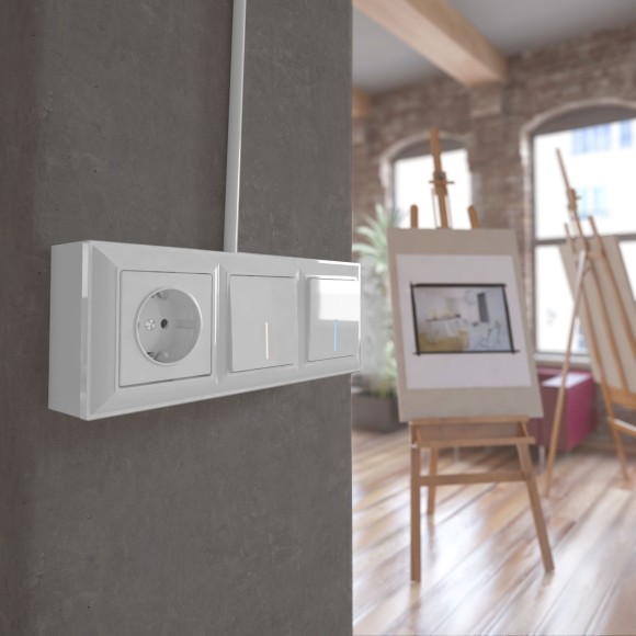 Коробка для накладного монтажа белый W8000001