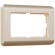 Рамка из поликарбоната для двойной розетки Stream шампань W0082111 Рамка из поликарбоната для двойной розетки Stream шампань W0082111
