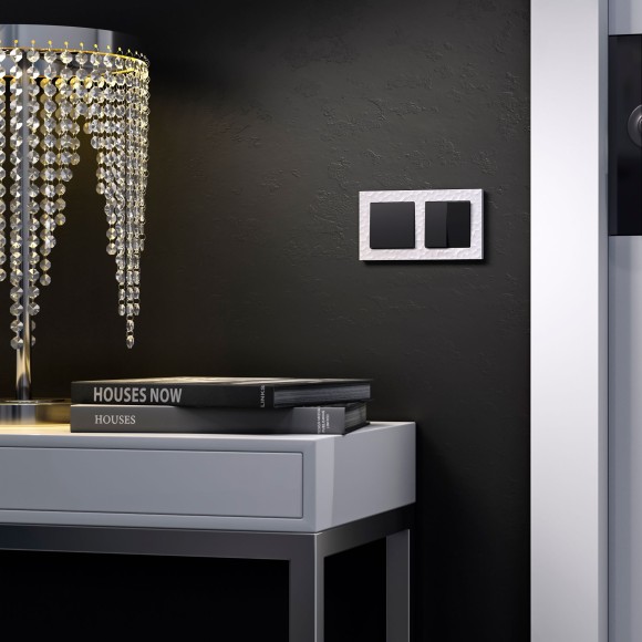 Рамка из поликарбоната на 2 поста Hammer белый W0022401