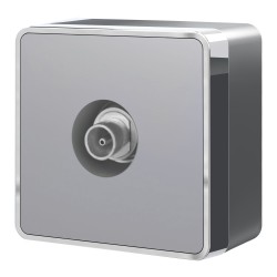 ТВ-розетка оконечная Gallant серебряный W5083006