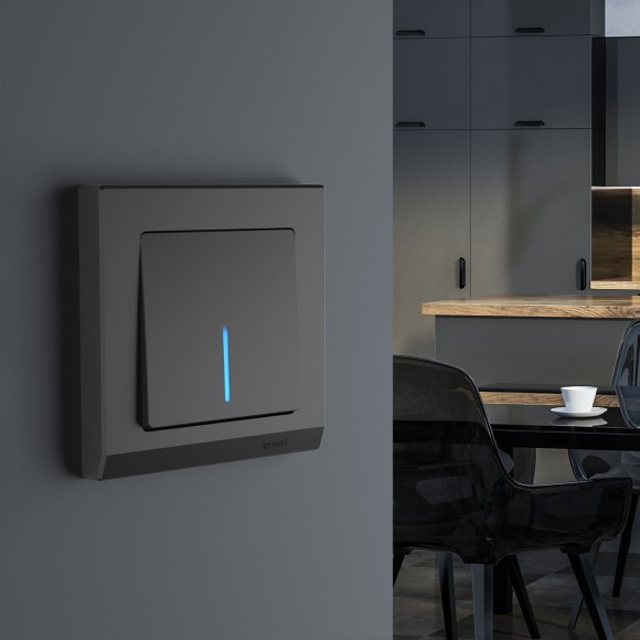 Рамка из поликарбоната на 1 пост Stark черный W0011808