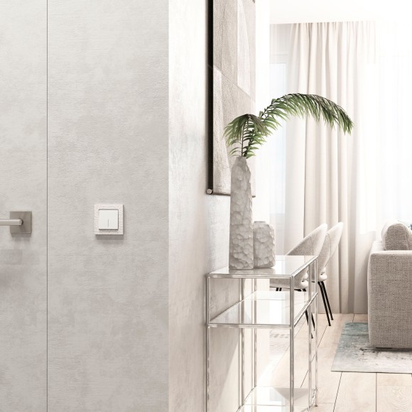 Рамка из поликарбоната на 1 пост Hammer белый W0012401 Рамка из поликарбоната на 1 пост Hammer белый W0012401