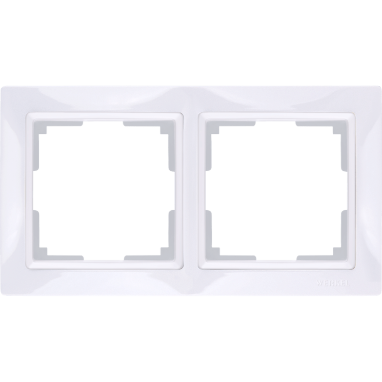 Рамка на 2 поста (белый, basic) WL03-Frame-02