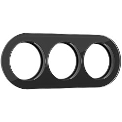 Рамка из стекла на 3 поста черный W0035108 Рамка из стекла на 3 поста черный W0035108