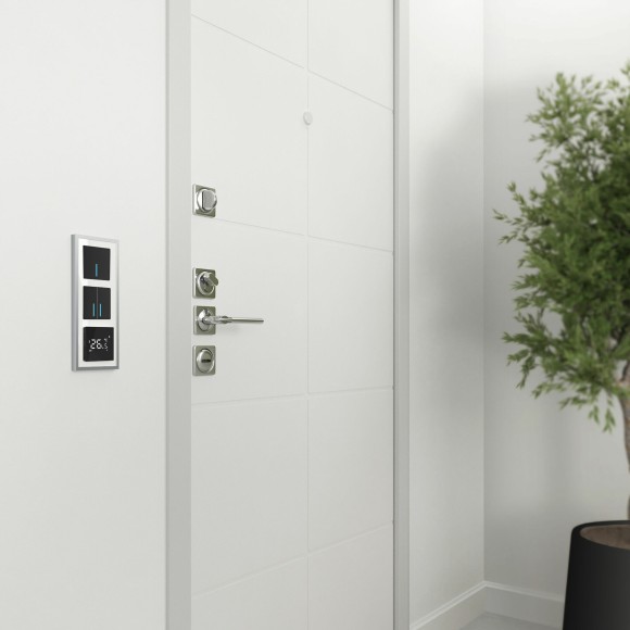 Рамка из металла на 3 поста Baguette белый/серебро W0032850 Рамка из металла на 3 поста Baguette белый/серебро W0032850