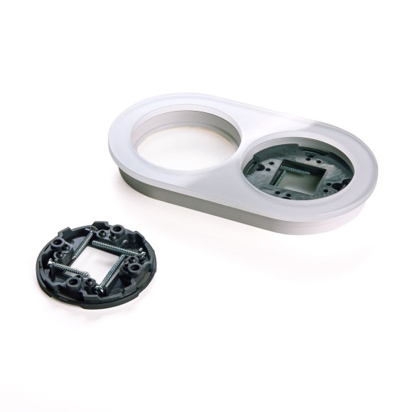 Рамка из стекла на 2 поста белый W0025101