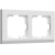 Рамка из поликарбоната на 2 поста Stark белый W0021801