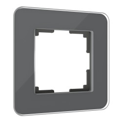 Рамка из стекла на 1 пост Elite графит W0012440 Рамка из стекла на 1 пост Elite графит W0012440