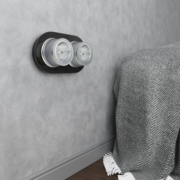 Рамка из стекла на 2 поста черный W0025108