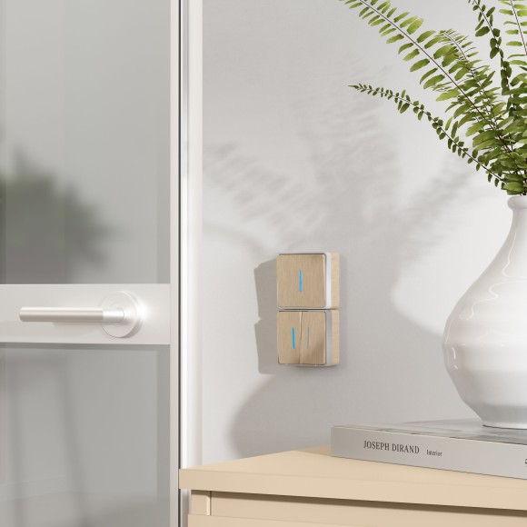 Выключатель одноклавишный с подсветкой Gallant шампань рифленый W5010110 Выключатель одноклавишный с подсветкой Gallant шампань рифленый W5010110