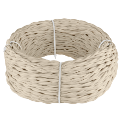 Ретро кабель витой  3х1,5 песочный 50 м W6453546