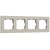 W0042917/ Рамка на 4 поста Slab (дымчатый софт) W0042917