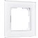 Рамка из стекла на 1 пост Favorit белый W0011101