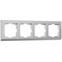 Рамка из поликарбоната на 4 поста Stark серебряный матовый W0041865