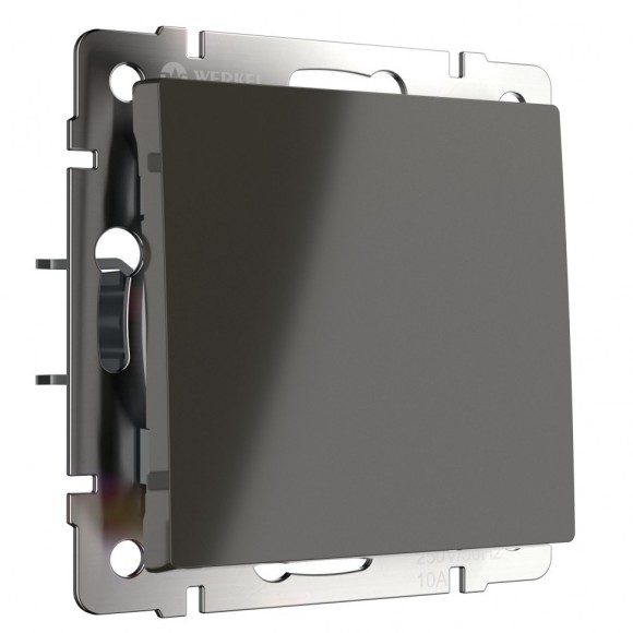 Выключатель одноклавишный проходной (серо-коричневый) WL07-SW-1G-2W Werkel