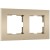 W0022911/ Рамка на 2 поста Slab (шампань софт) W0022911