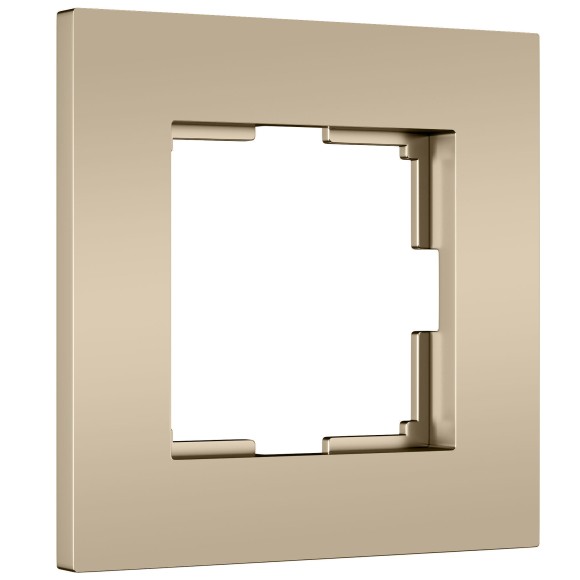 W0012911/ Рамка на 1 пост Slab (шампань софт) W0012911