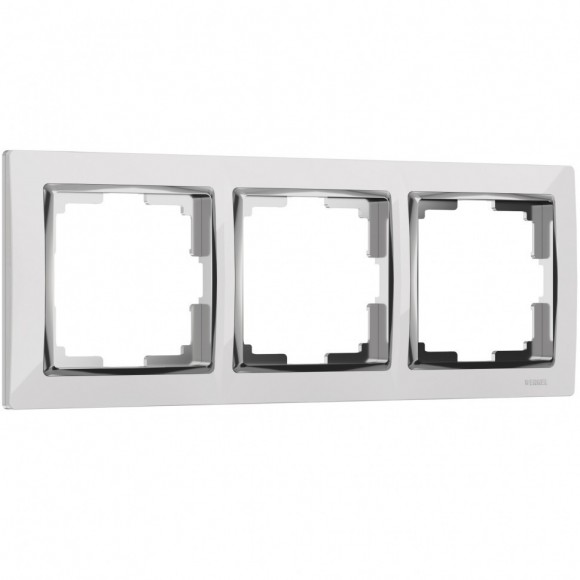 Рамка на 3 поста (белый) WL03-Frame-03-white Werkel
