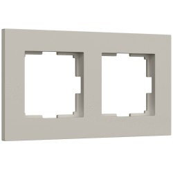W0022917/ Рамка на 2 поста Slab (дымчатый софт) W0022917