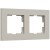 W0022917/ Рамка на 2 поста Slab (дымчатый софт) W0022917