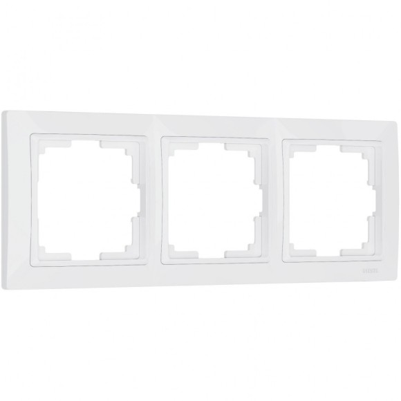 Рамка на 3 поста (белый, basic) WL03-Frame-03 Werkel