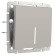 Выключатель одноклавишный проходной с подсветкой (дымчатый) W1212104