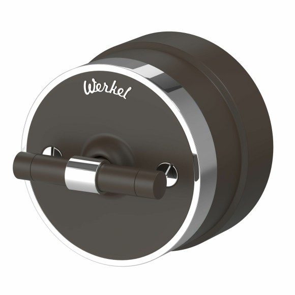 Переключатель/выключатель одноклавишный Vintage мокко матовый/хром W5812052 Переключатель/выключатель одноклавишный Vintage мокко матовый/хром W5812052