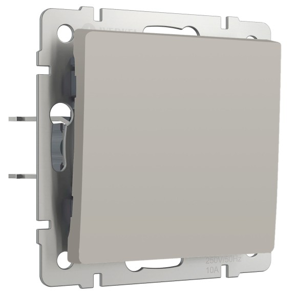 Выключатель одноклавишный проходной (дымчатый) W1212004