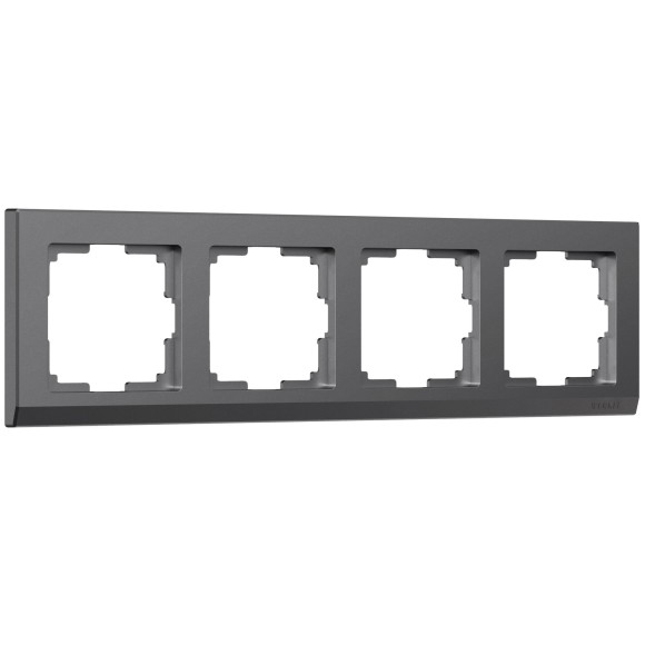 Рамка из поликарбоната на 4 поста Stark графит матовый W0041864