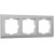 Рамка на 3 поста (серебряный) WL04-Frame-03 Werkel