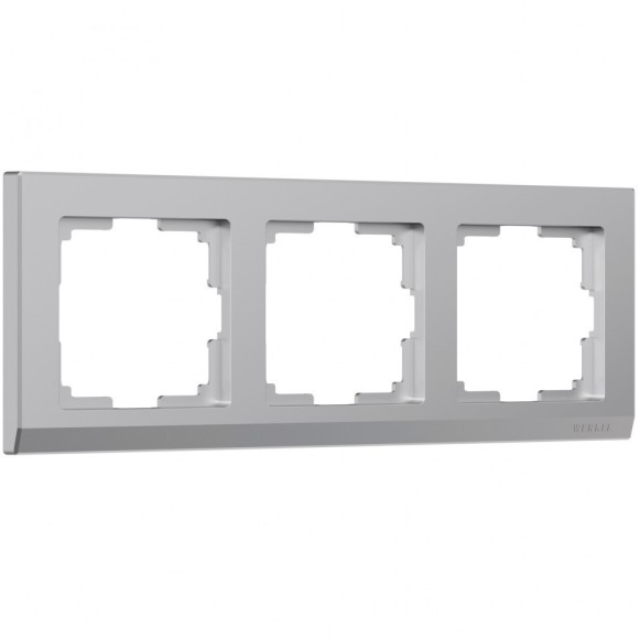 Рамка на 3 поста (серебряный) WL04-Frame-03 Werkel