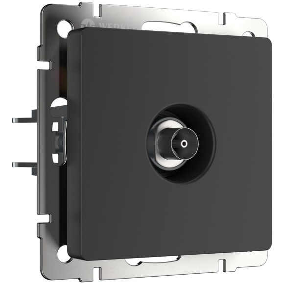 ТВ-розетка оконечная (черный матовый) W1183008 ТВ-розетка оконечная (черный матовый) W1183008