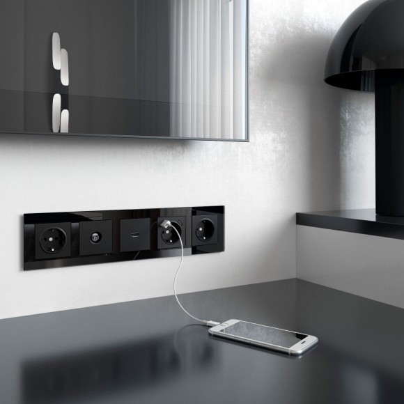 ТВ-розетка оконечная (черный матовый) W1183008 ТВ-розетка оконечная (черный матовый) W1183008