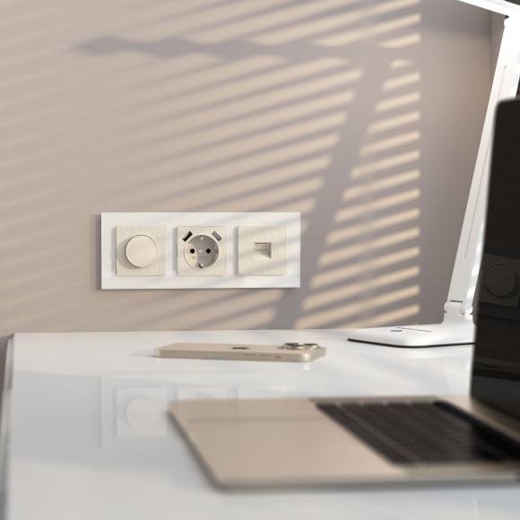 Диммер (перламутровый рифленый) W1142013