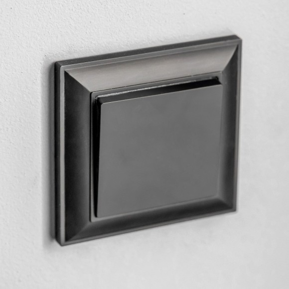 Перекрестный выключатель одноклавишный (черный матовый) W1113008 Перекрестный выключатель одноклавишный (черный матовый) W1113008