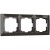 Рамка на 3 поста (серо-коричневый, basic) WL03-Frame-03 Werkel