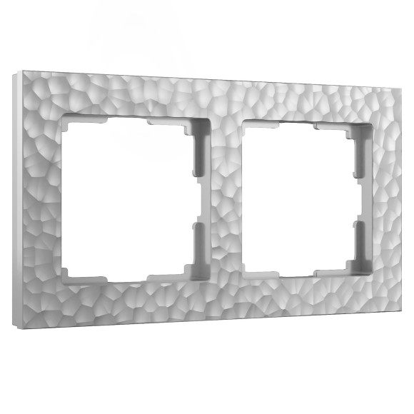 Рамка из поликарбоната на 2 поста Hammer серебряный W0022406