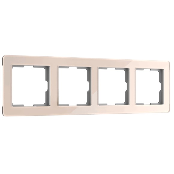 Рамка из акрила на 4 поста Acrylic айвори W0042743 Рамка из акрила на 4 поста Acrylic айвори W0042743