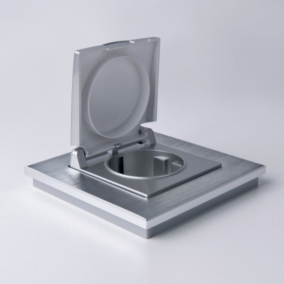 Рамка из металла на 1 пост Аluminium алюминий W0011706