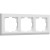 Рамка из поликарбоната на 3 поста Stark белый W0031801
