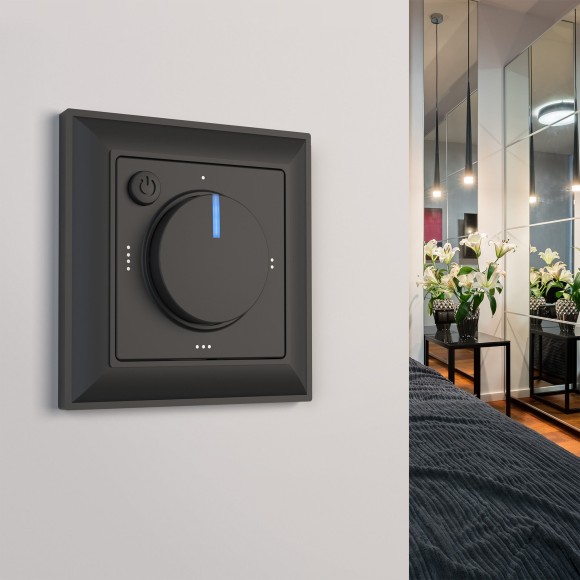 Рамка из поликарбоната на 1 пост Fiore черный W0012208 Рамка из поликарбоната на 1 пост Fiore черный W0012208