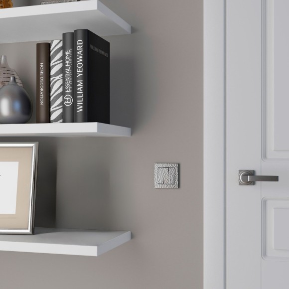 Рамка из поликарбоната на 1 пост Hammer серебряный W0012406